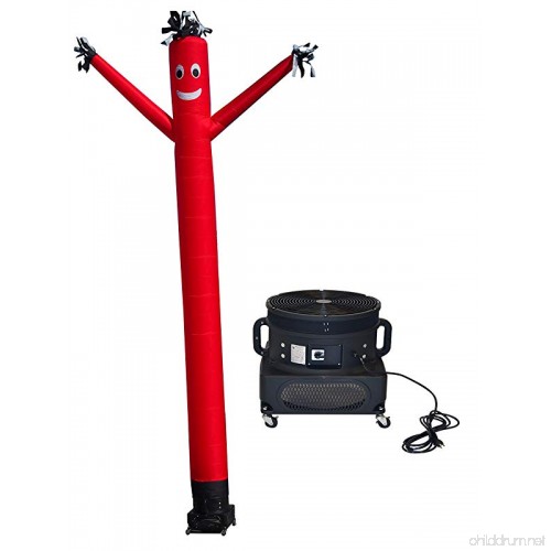 Red and Black Air Dancers® Inflatable Tube Man /& 1//4 HP Sky Dancer Blower 6ft