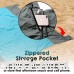 Beach Blanket - 10 Feet X 7.5 Feet - Perfect for Picnics Camping Hiking Outdoors Kids Play Mat - Includes Zippered Pocket Compact Storage Bag 6 Sand Pockets 4 Stakes - B074FLQ7YZ