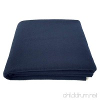 EKTOS 100% Wool Blanket  Navy Blue  Warm & Heavy 5.5 lbs  Large Washable 66"x90" Size  Perfect for Outdoor Camping  Survival & Emergency Preparedness Use - B074JF8HHD