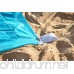 Extra Large Beach Blanket Sand-Proof - 10’ x 8’ Oversized Beach Mat - Unique Cabana Style Striped Novelty Beach Blanket - Sand Resistant Beach Blanket - B072148X2Z
