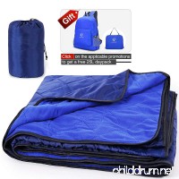 REDCAMP Outdoor Stadium Blanket with Waterproof Backing  Soft Warm Quilted Fleece and Large  Windproof Camping Blanket 79''x58'' - B07BGTZ5Q7