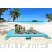 SHINE HAI Outdoor Beach Blanket Lightweight Durable Nylon Sand Free Quick Drying Picnic Blanket Large Picnic Blanket 7.5’ x 6’ Water Resistant Portable Beach Mat with 4 Anchor Pockets - B075YPGYCK