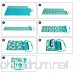 SONGMICS Machine Washable Picnic Blanket Damp-proof 77 x 59 Outdoor Beach Mat Blanket Portable with Handle and Shoulder Strap - B07869GHVP