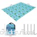 SONGMICS Sand-resistant Beach Blanket Mat Water-resistant Picnic Mat 74 x 57 Quick-dry Pocket Blanket with 4 Stakes for Picnic Camping Hiking - B07CNRL3QR