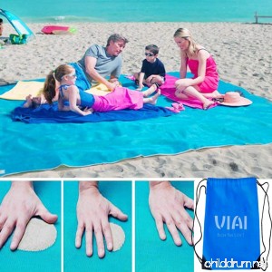 VI AI Beach Mat Sand Proof Blanket Sand Free Beach Mat Easy to Clean Perfect for the Beach - Dirt & Dust disappear 79'' x 79'' Large - B07BJL4GVG
