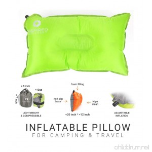 Camping Pillow by Inspired Equipment | Compressible & Portable | Best Camping Gear For Adults & Kids | - B01AC1YPY8