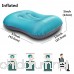 Camping Pillow - Ultralight Backpacking Blow up Pillow - Compact and Compressible - for Sleeping While Hiking Travel (Blue) - B075L6RFCB