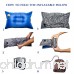 Camping Self-Inflating Pillow and Eye Sleeping Mask - Exclusive Set - Compressible Inflatable Air Pillow Perfect for Traveling Outdoor Trips and Camping by ActBrave - B075CBNPBF