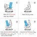 FengNiao Leg Rest Travel Pillow Adjustable Height Inflatable Foot Rest Pillow for Camping/Travel Outdoor Kids Air Travel Pillow for Resting Feet and Sleeping in Car/Plane - B073ZB5PWS