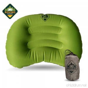 Gypsy's Cart Travel Camping Pillow. Ultralight and Ultra Compact Inflatable Cushion Provides You With A Great Night’s Sleep When On The Road Or Trails. Carrying Case Included - B078GWNB2G