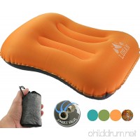 Inflatable Camping Pillow for Sleeping/Backpacking Pillow Ultralight  Self Inflating Pillow  Hiking with Neck & Lumber Support (Smart Valve) - B074P8KJ32