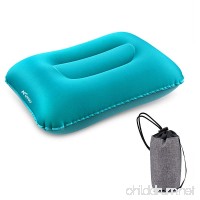 KUYOU Inflatable Camping Pillow  Compressible Ultralight Ergonomic Portable Air Pillow for Neck and Lumbar Support  Compact Sleeping Pillow for Hiking  Travel  Trips  Beach Use - B078HDCV6T