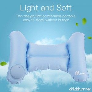 NULIPAM Lumbar Pillow Inflatable Ultralight Back Support Cushion Compressible Camping Pillow for Sleeping Office Chair Car Outdoor Travel - B07FBGW6C1