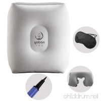 yaban Inflatable Travel Pillow to Rest their legs Gray - B072XDRTGL