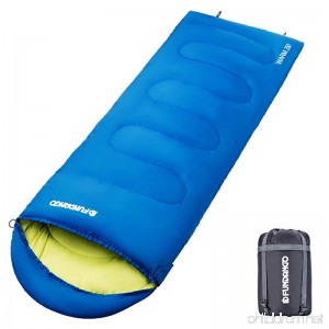 FUNDANGO Lightweight Compact Adults Sleeping Bags for Camping Hiking Backpacking 4 Season Warm Cool Cold Weather 8/26/42 Degree F Compression Sack Included - B074PN7DWJ