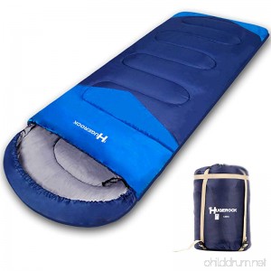 Hugerock Sleeping Bags for Adults - for Camping Hiking Outdoor with Compression Sack- 3 Season Blue - B0768L3RL5