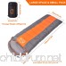 LATTCURE Sleeping Bag Comfort Portable Lightweight Envelope Sleeping Bag with Compression Sack for Camping Hiking Backpacking Traveling and Other Outdoor Activities -Single Orange+Grey (75+12) x33 - B075NHQX1V