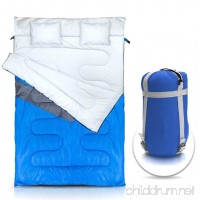NTK KUPLE Double 2 in 1 Sleeping Bag with 2 Pillows and a Carrying Bag with Compressor Straps for Camping  Backpacking  Hiking. - B07C9HB8X5