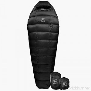 Outdoor Vitals Summit 0°F Premium Down Sleeping Bag Certified Down Ultralight Compact Free Compression Bag… - B0166915GQ