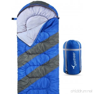 Sportneer Sleeping Bag For 4 Season Portable Waterproof Lightweight Sleeping Bag with Compression Sack For Camping Hiking Travelling - B07D74MY9F
