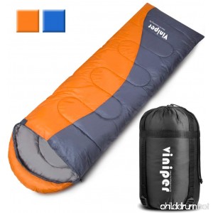 VINIPER Sleeping Bag Comfort Envelope Sleeping Bag Waterproof and Lightweight With Compression Sack Perfect for 4 Season Traveling Camping Hiking Outdoor Backpacking fit Adult Kid Women Men - B07BV3395G