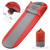 Self Inflating Sleeping Pad – Inflatable Sleeping Mat Perfect for Outdoor Adventures  Backpacking  Camping – Comfortable Ultralight Sleeping Pad Mattress with Carrying Bag + Bonus Pillow by HighKing - B0757YZPC8