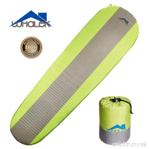Whalek Self Inflating Sleeping Pad Lightweight Foam Padding and Superior Insulation Great For Hiking & Camping Thick Outer Skin Backpacking（Single & Double） - B071FPXG4X