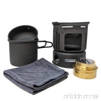 BATTLBOX 5 Piece Camp Cookware Set - Outdoor Hiking Portable Cooking Stove Kit - B07FQ234KY