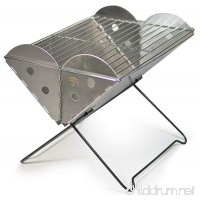 UCO Flatpack Portable Stainless Steel Grill and Fire Pit - B01HZF9FMG