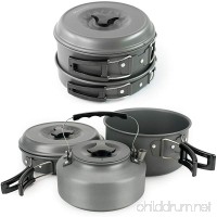 Winterial Camping Cookware and Pot Set 10 Piece Set For Camping/Backpacking/Hiking/Trekking - B00XQF9RB4