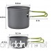 DONYER POWER Donyer Outdoor Camping Cookware Set 4 Pieces Lightweight Compact Durable Camping Bowl Pot Pan Cooking Mess Kit for Camping Backpacking Hiking Picnic for 2-3 Persons - B0792V86TZ