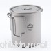 Hamans Titanium Pot 750ml Ultralight Portable Titanium Mugs Camping Titanium Cup - B0784ZG8Z2