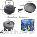 Oceanheart Portable Camping Cookware Set Camping Pots Aluminum Cooking Pan for Picnic Outdoor Camping Hiking Backpacking - B01N8TUCZY
