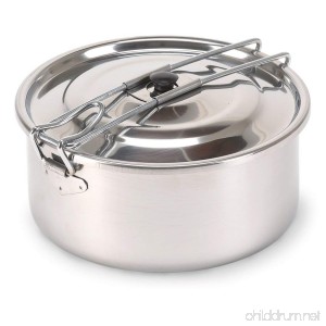 Stansport Solo Stainless Steel Cook Pot (1-Liter) - B004Z10XTI