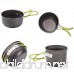 Wealers Compact Foldable Outdoor Camping Hiking Cookware Backpacking Cooking Picnic Bowl Pot Pan Set with Mesh Bag - B0147DPVD6