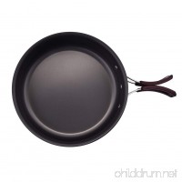 Outdoor Frying Pan with Folding Handle High Strength Oxidation Pot Camping Cooking Picnic Backpack Cookware - B071JDC18H