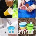Angel Silicone Collapsible Travel Cup for Outdoor Camping and Hiking - 6.5oz/200ml Portable Expandable and with Lids - Reusable (2 Pack) - B07DNMYZG1