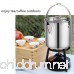 Cyberone 1.2QT Stainless Steel Teapot Coffee Pot Cooking Kettle with Lid and Foldable Handle for Camping Hiking Fishing Picnic - B07BLRM718