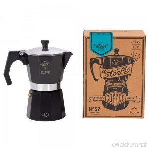 Gentlemen's Hardware Stovetop Coffee Maker Black - B0198LSNIW