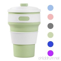 Hecentur Silicone Collapsible Cup  BPA-Free Silicone Travel Mug  Collapsible Travel Mug  Floding Silicone Cup for Hot and Iced Coffee To Go  Tea  Water Ideal for Camping  Hiking  Outdoors - B07C5JF4M9