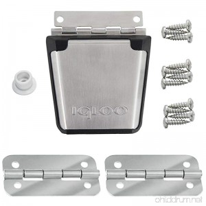 Igloo Cooler Replacement Stainless Steel Latch & Hinge Kit - B0754G64JZ