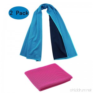 POY Cooling Towel Instant Relief for Sports Fitness and Hot Environment 40x12 Use as Cool Towel for Neck Scarf - B073Y16HC4