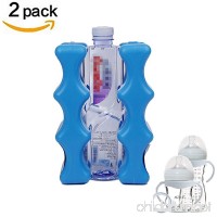 SRHOME 2 Pack Cool Coolers Ice Packs for Lunch Boxes Reusable Lunch Ice Packs for Coolers Two-way Wave Shape Keep Food Breast Milk Drink Fresh &Cold- Outdoor Events Picnic Fishing & Camping Trips - B0773HR61W