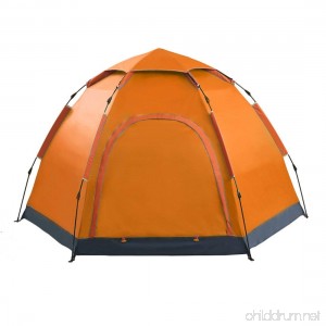3-5 People Hexagonal Yurts Outdoor Camping Tents Single Storey Double Doors Fully Automatic Pop up Tents - B07FY4VHHB