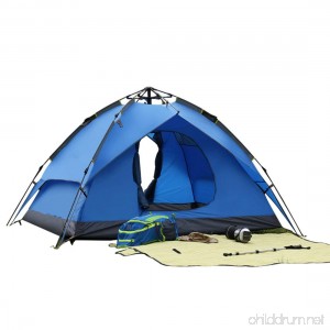 Beneyond 3-4 People Pop up Tents Fully Automatic Outdoor/Two-story/Dual-use Camping Tents Anti-rain/Anti-mosquito/Sunshade / Field Tent - B07FXL5RVT
