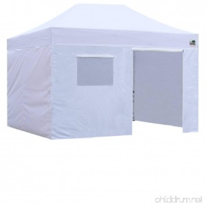 Eurmax Basic 8x12 Pop up Canopy Instant Outdoor Party Tent Shade Gazebo with Enclosure 4 Sidewalls Walls (White 8x12) - B00F3YS0ZK