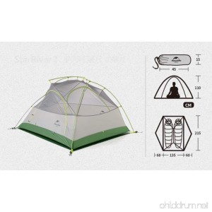 FHGJ 2 Person Tent Double Camping Tent Outdoor Backpacking Tents Rain-Proof 4 Season For Camping Traveling - B07D1PLHR2