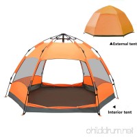Outdoor 3-4 People/5-8 People Double Hexagonal Beach Automatic Tent  Camping Rainproof Tent  Beach Tent - B07FVMZ2QV