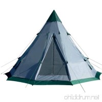 Teepee Tent 8 Person  Deluxe Outdoor Large Recreational Camping Dome Tent  Deep Green and Grey Dome Tent & E-Book - B07FB4SZYW