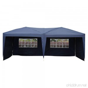 Z ZTDM Pop Up Canopy Tent Wedding Party Easy Folding Outdoor Screen Sun SheltersHouses Gazebos with Sidewalls for BBQ Carport with Carrying Bag 10' X 20' w/4 Removable Walls - B0789J3ZY1